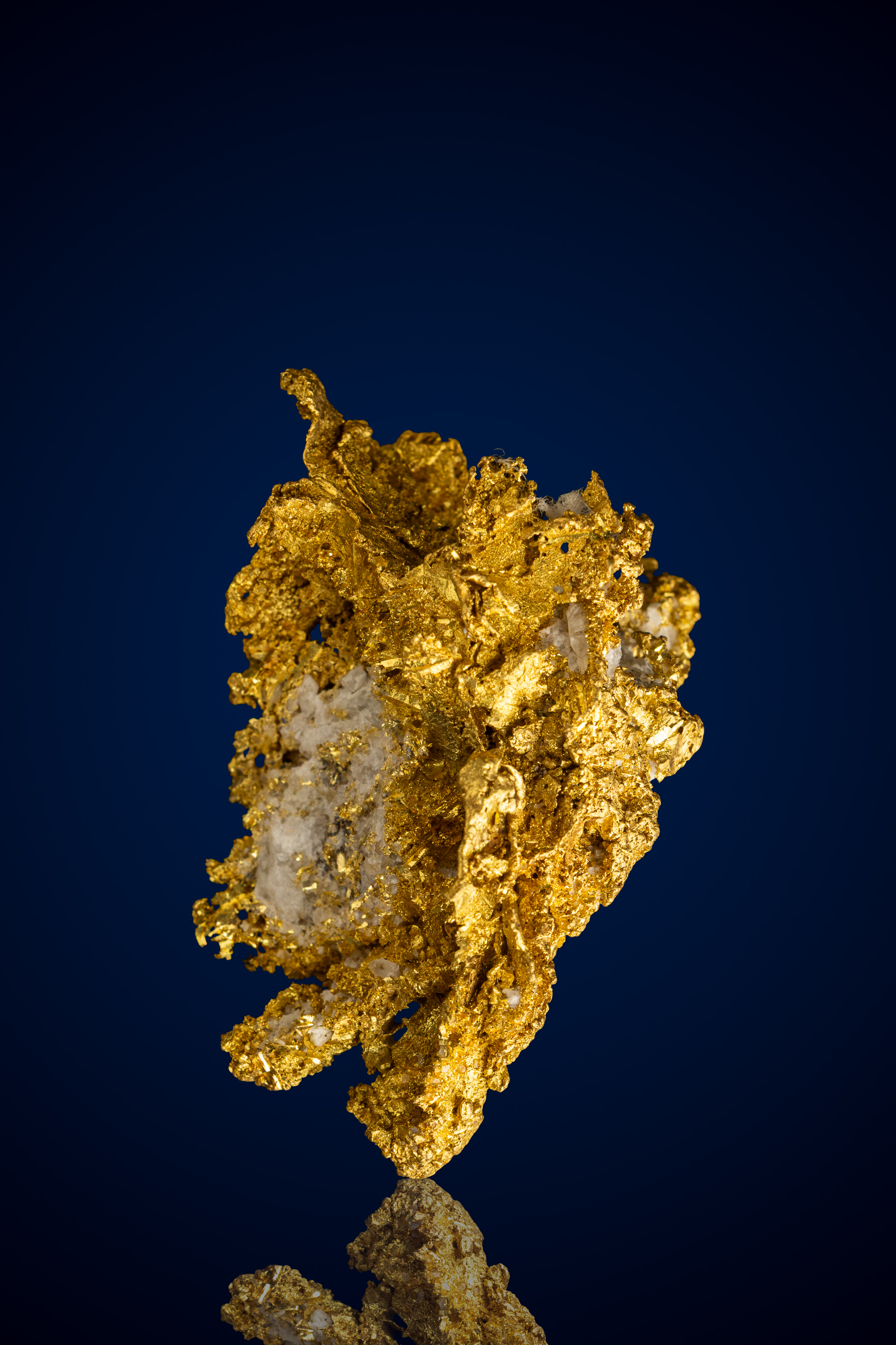 (image for) Spired, Architectural Natural Gold Nugget with Quartz - Alleghany Mining District, CA - 51.24 grams